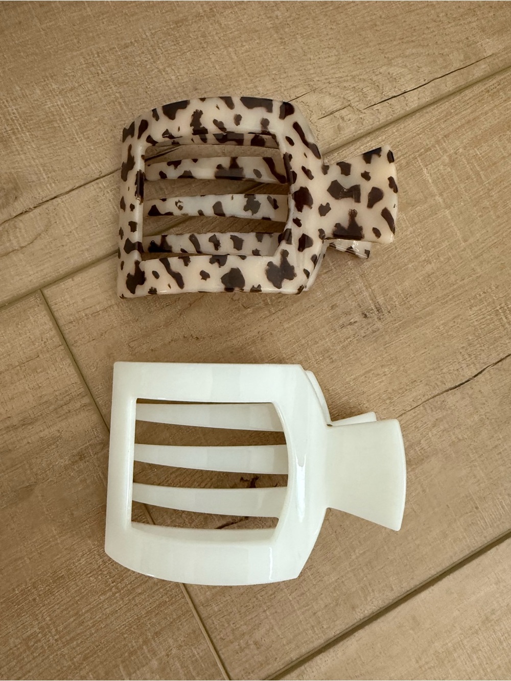 Teleties Large Flat Hair Clips Set Tortoise & Pearl